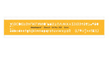 Lettering Guide Drawing Template 5mm - Isomars
