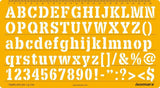 Lettering Stencil 104 - Isomars