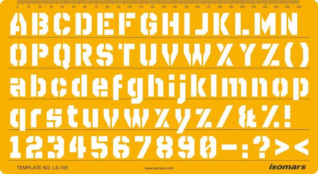 Lettering Stencil 105 - Isomars