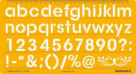 Lettering Stencil 106 - Isomars