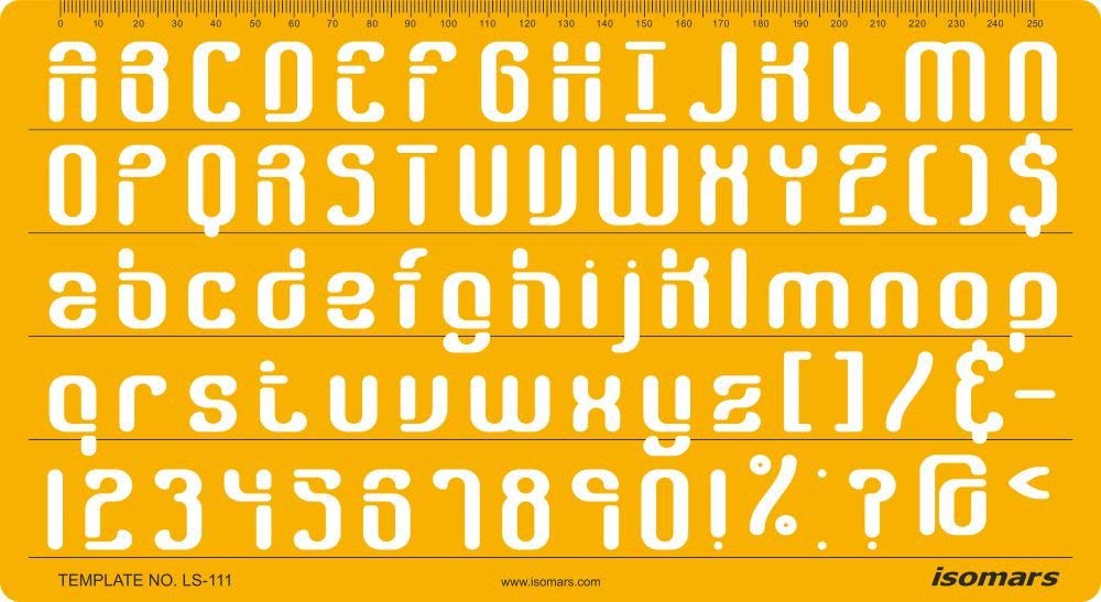 Lettering Stencil 111 - Isomars