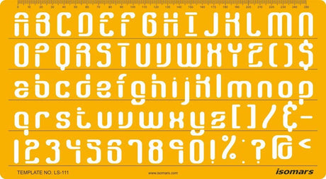 Lettering Stencil 111 - Isomars