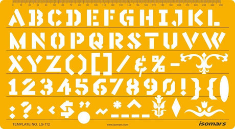 Lettering Stencil 112 - Isomars