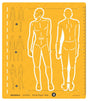 Male Human Figure Drafting and Design Template - Isomars