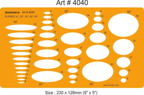 Metric Ellipse Shapes Template - Isomars