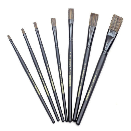 Platinum Flat Brush (Set of 7) - Isomars