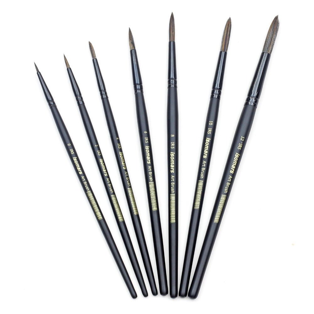 Platinum Round Brush (Set of 7) - Isomars