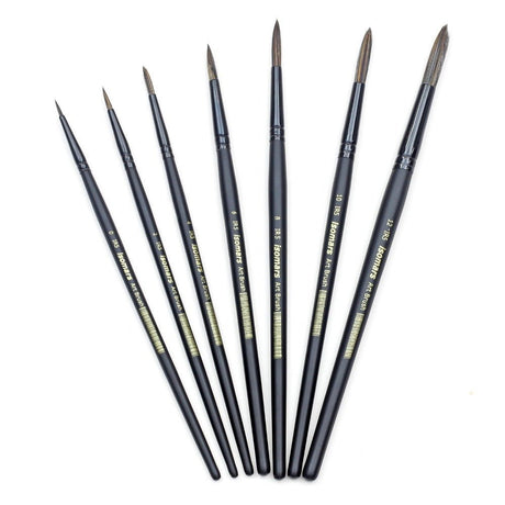 Platinum Round Brush (Set of 7) - Isomars