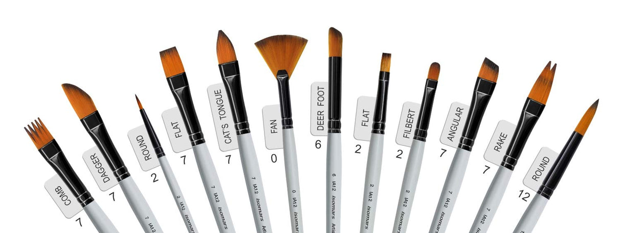 Professional Precision Art Brush (Set of 12) - Isomars