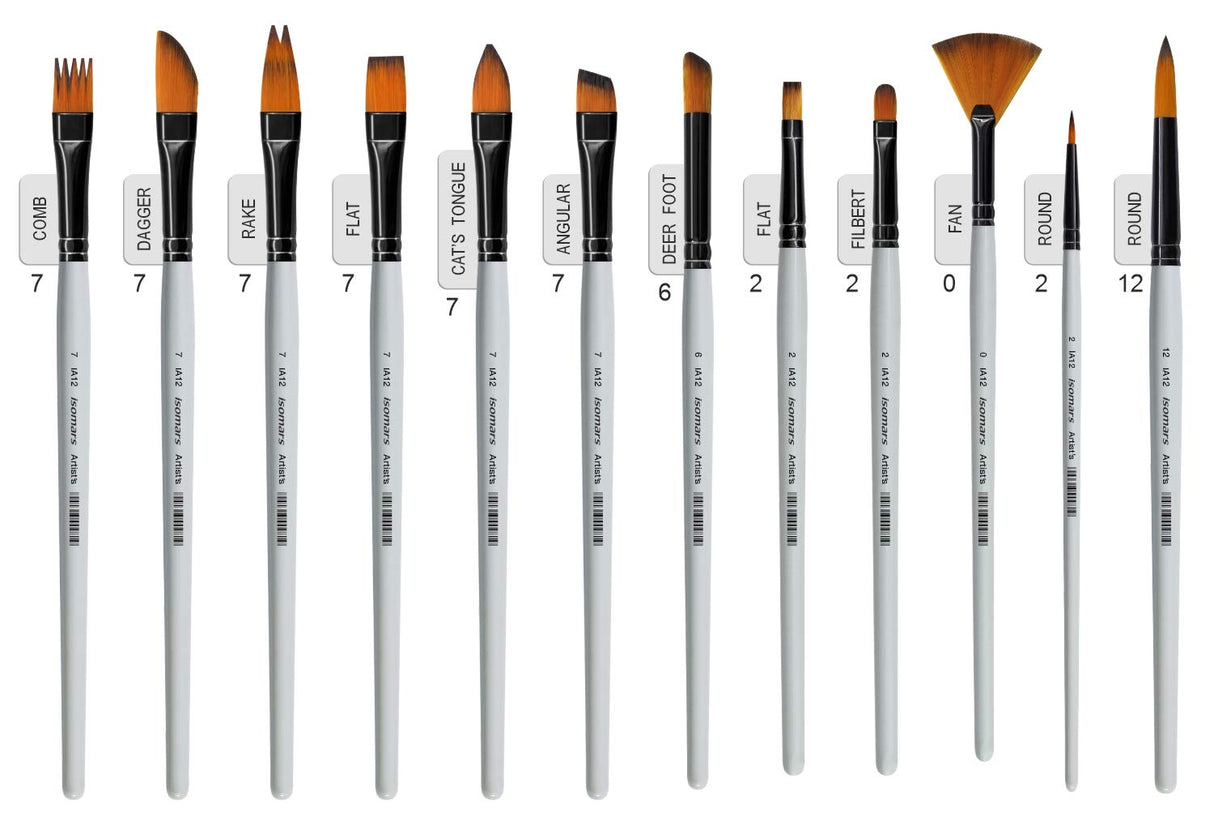 Professional Precision Art Brush (Set of 12) - Isomars