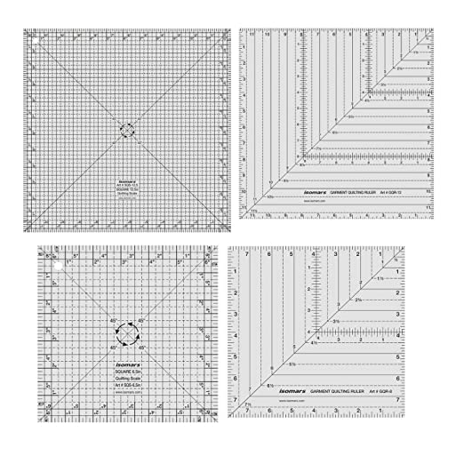 Isomars Quilting Ruler Set of 4