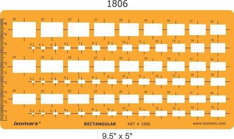 Rectangular Shape Designing Template - Isomars