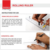 Rolling Ruler & Spencerian Ruler Combo - Isomars