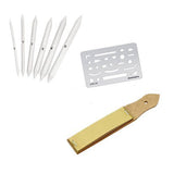 Sand Paper Erasing Shield & Paper Stumps (Set of 6) - Isomars