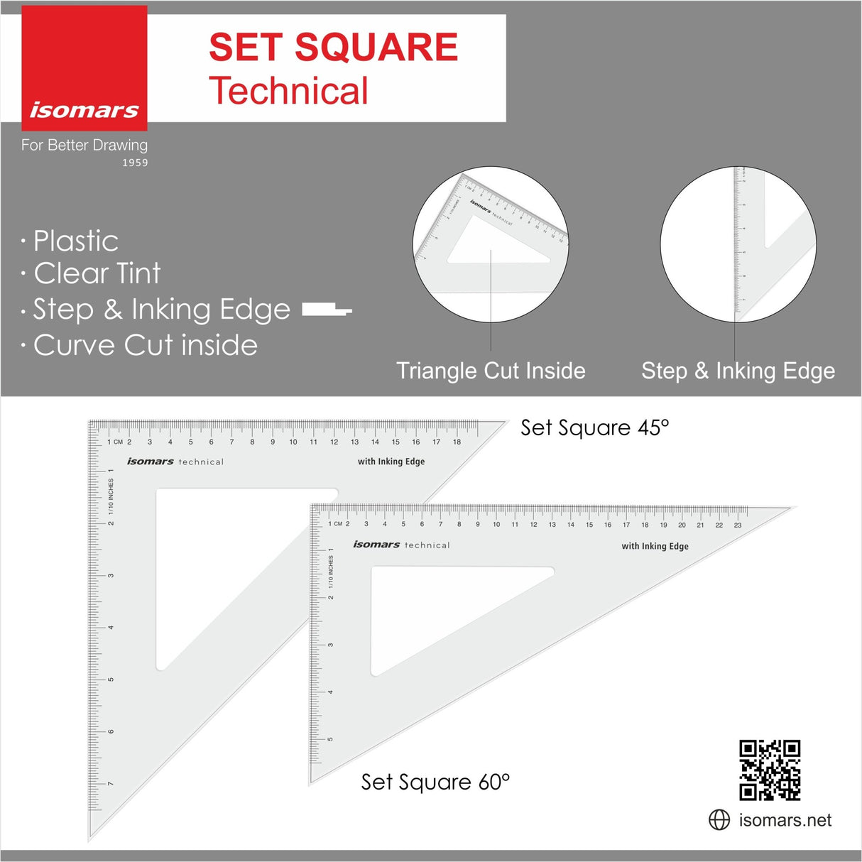 Set Square Combo Set - Isomars