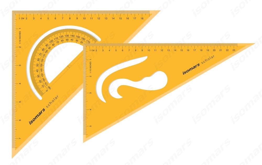 Set Squares Drafting Ruler - Isomars