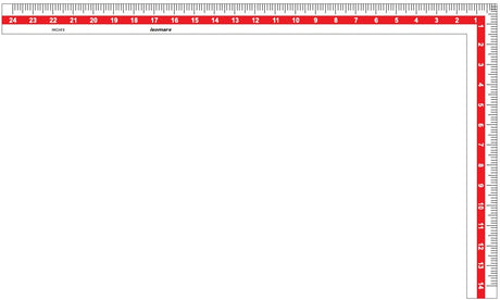 Tailoring Ruler L-Scale (14"x24") - Isomars