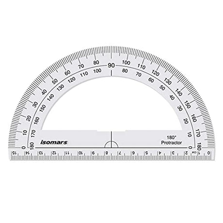 Technical Drawing Combo- 10x12 Inches Set Square, Pro Circle, 24 Inches T-Square, & Protractor - Isomars