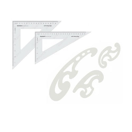 Technical Set Square & French Curve Combo - Isomars