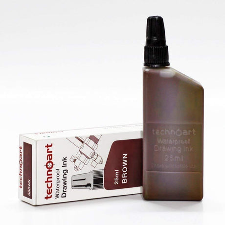 technical drawing pen ink 25ml brown