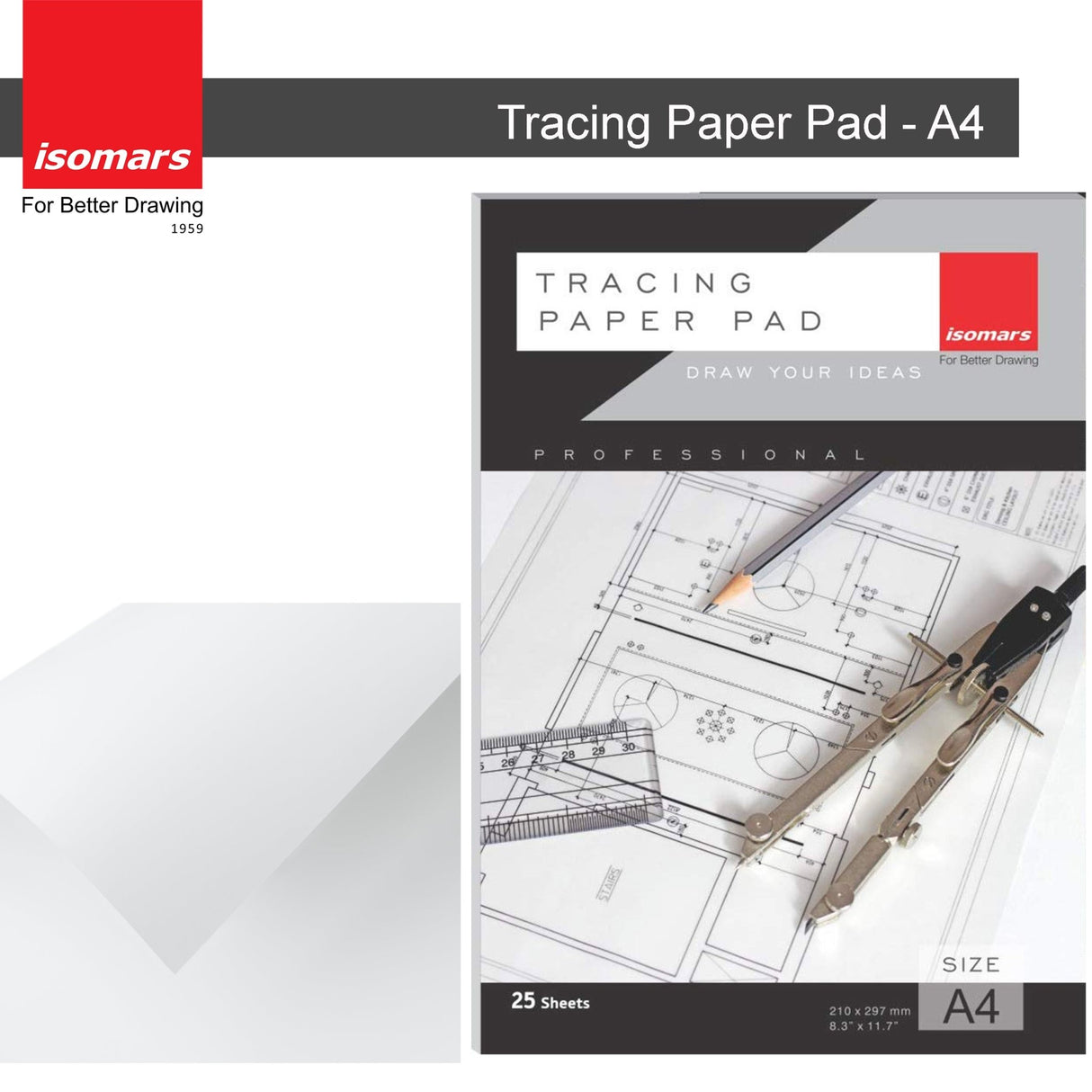 Tracing Paper Pad A4 - Isomars
