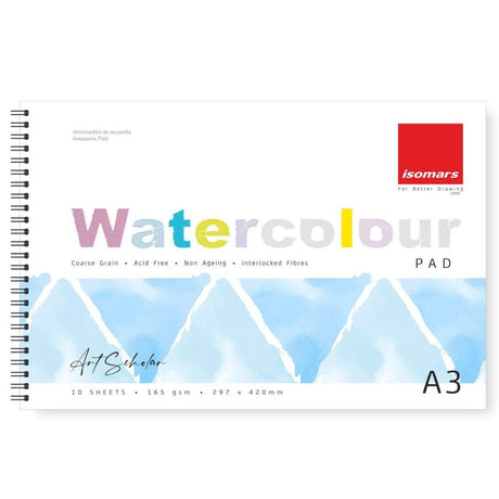 Watercolour Pad Art Scholar A3 - Isomars