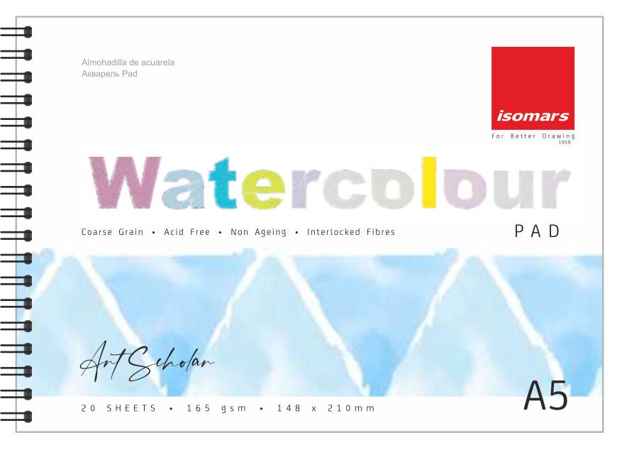 Watercolour Pad Art Scholar A5 - Isomars