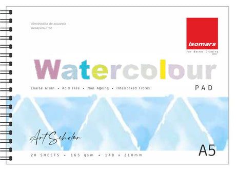 Watercolour Pad Art Scholar A5 - Isomars