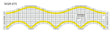 Wave Quilting Ruler (12.75" x 3") - Isomars